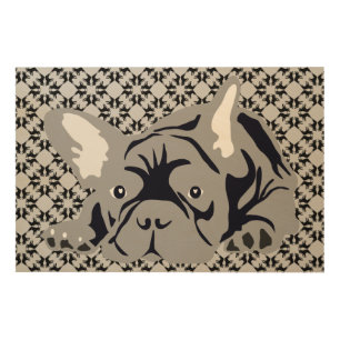 French Bulldog Illustration Wood Wall Decor