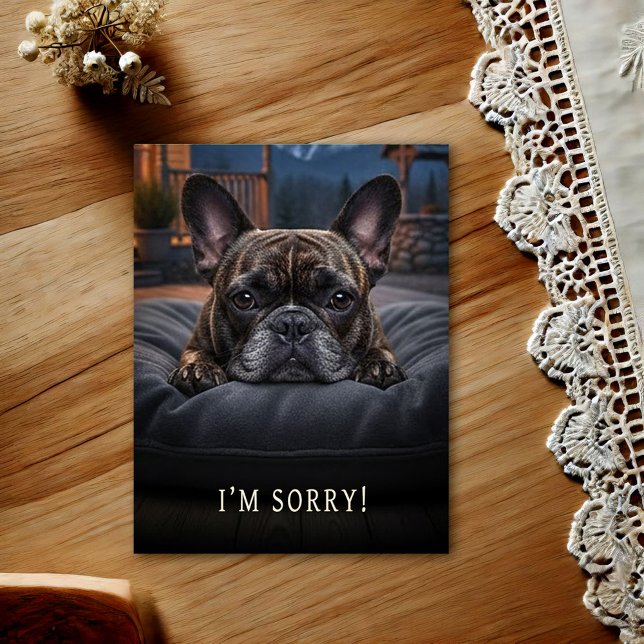 French Bulldog I'm Sorry Postcard (Creator Uploaded)