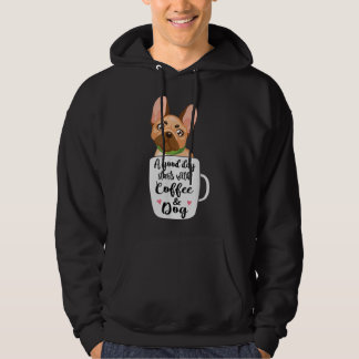French Bulldog in a coffee cup dog mom Hoodie