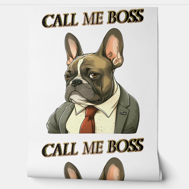 French Bulldog in a Suit   Wallpaper (Unrolling)