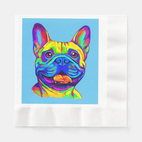 French Bulldog in Color Napkins
