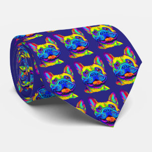French Bulldog in Colors Tie