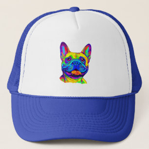 French Bulldog in Colors Trucker Hat