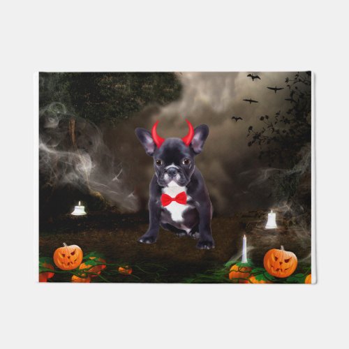 French Bulldog in Halloween Costume Doormat