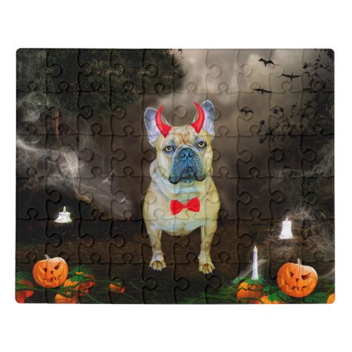 French Bulldog in Halloween Costume Jigsaw Puzzle