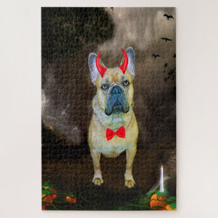French Bulldog in Halloween Costume Jigsaw Puzzle