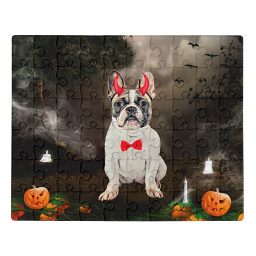 French Bulldog in Halloween Jigsaw Puzzle