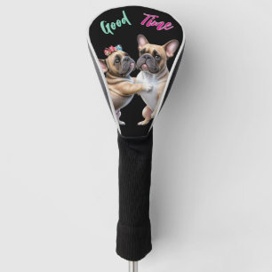 French Bulldog in love Valentine's Day  Golf Head Cover