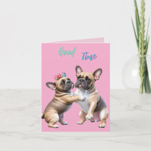 French Bulldog in love Valentine's Day Holiday Card
