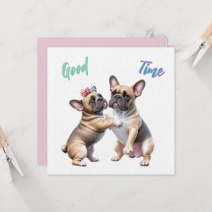 French Bulldog in love Valentine's Day  Invitation