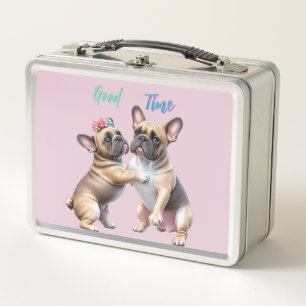 French Bulldog in love Valentine's Day Metal Lunch Box