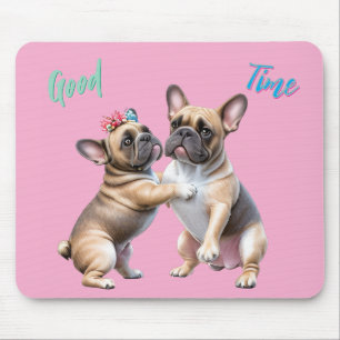 French Bulldog in love Valentine's Day Mouse Pad