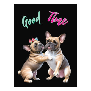 French Bulldog in love Valentine's Day  Photo Print