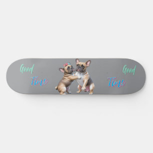 French Bulldog in love Valentine's Day Skateboard