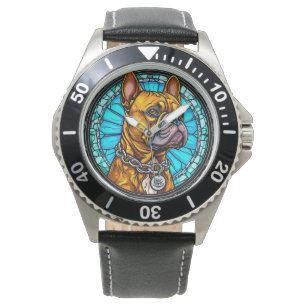 French Bulldog in Ornate Design Watch