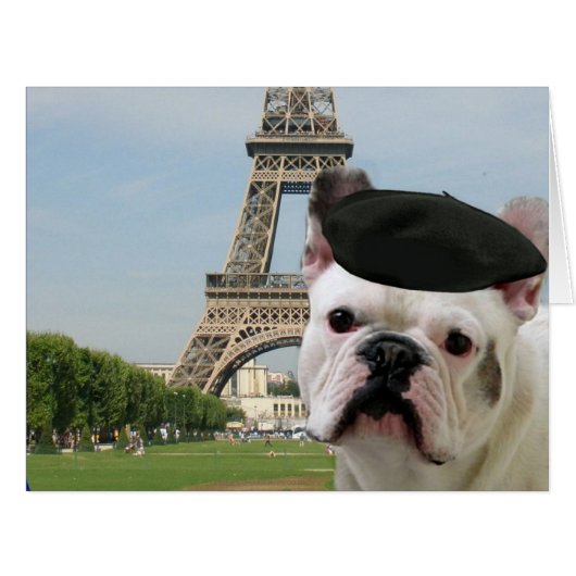 French Bulldog in Paris (Front Horizontal)