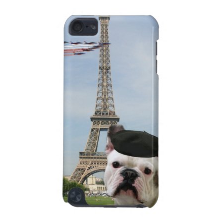 French Bulldog In Paris Ipod Touch 5g Case