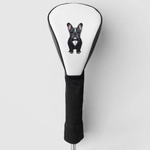 French Bulldog in Tuxedo Wearing Glasses Golf Head Cover