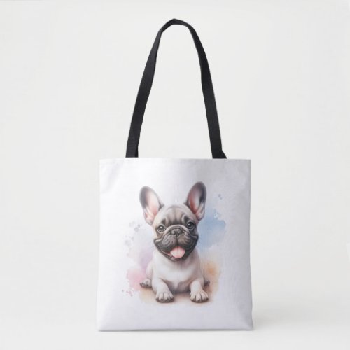 French Bulldog in watercolor Tote Bag