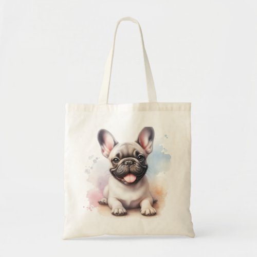 French Bulldog in watercolor Tote Bag