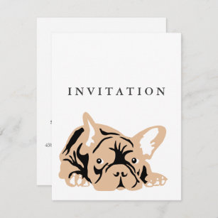 French Bulldog Invitation