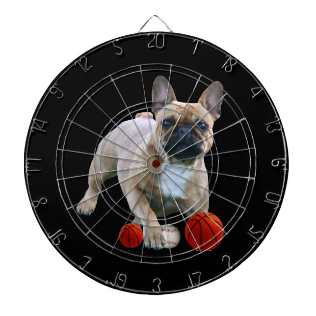 French Bulldog Jump French Bulldog Dart Board (Front)