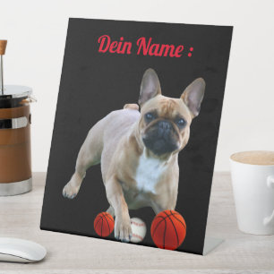 French Bulldog Jump French Bulldog Pedestal Sign
