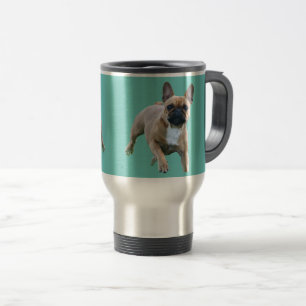 French Bulldog Jump French Bulldog Travel Mug