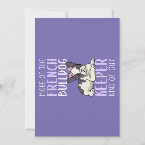 French Bulldog Keeper Design For Men French Bulldo Holiday Card