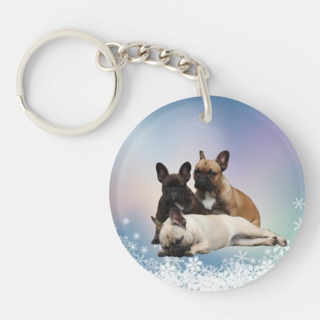 French Bulldog Keychain (Front)