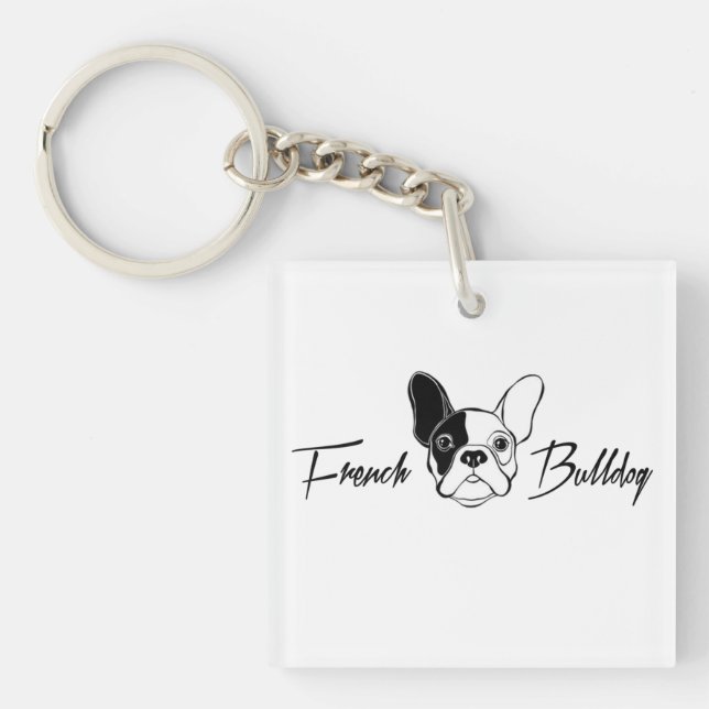 French Bulldog Keychain (Front)