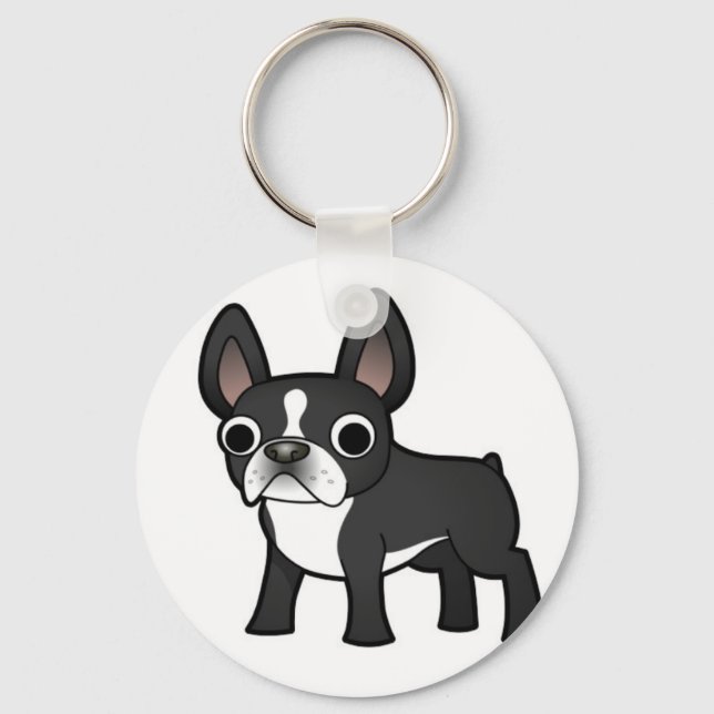 french bulldog keychain (Front)