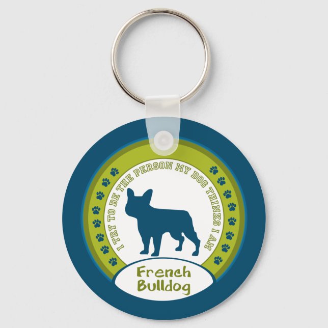French Bulldog Keychain (Front)