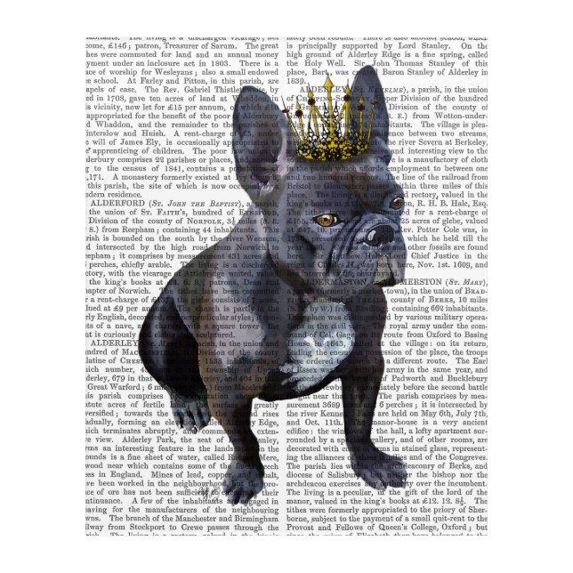 French Bulldog King Acrylic Print (Front)