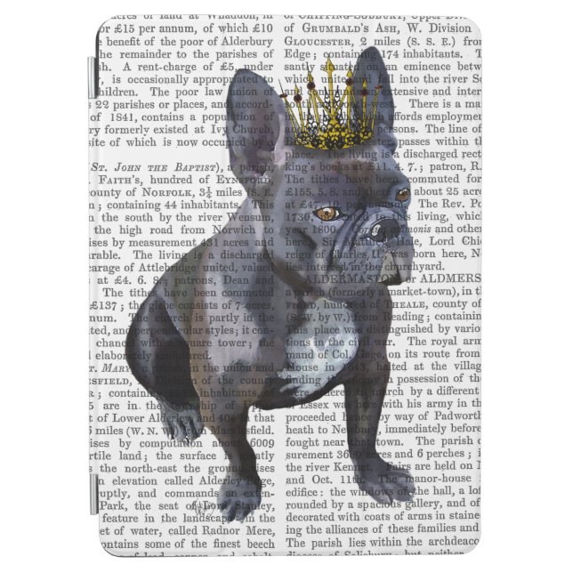 French Bulldog King iPad Air Cover (Front)