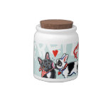 French Bulldog Kiss Candy Jar at Zazzle
