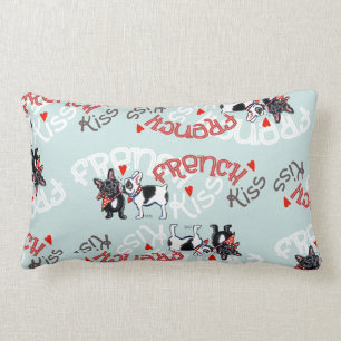 French Bulldog Kiss Lumbar Pillow