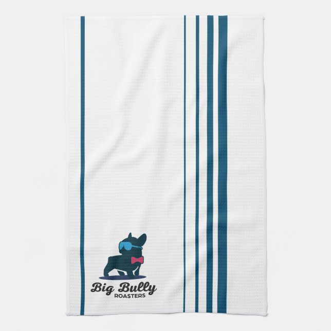 French Bulldog kitchen towel by Big Bully Roasters (Vertical)