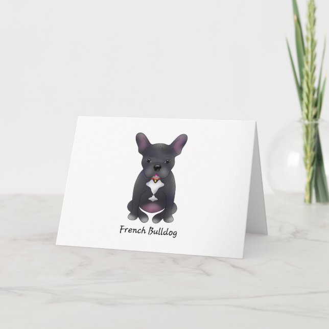 French Bulldog l Holiday Card (Front)
