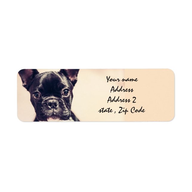 French Bulldog Label (Front)