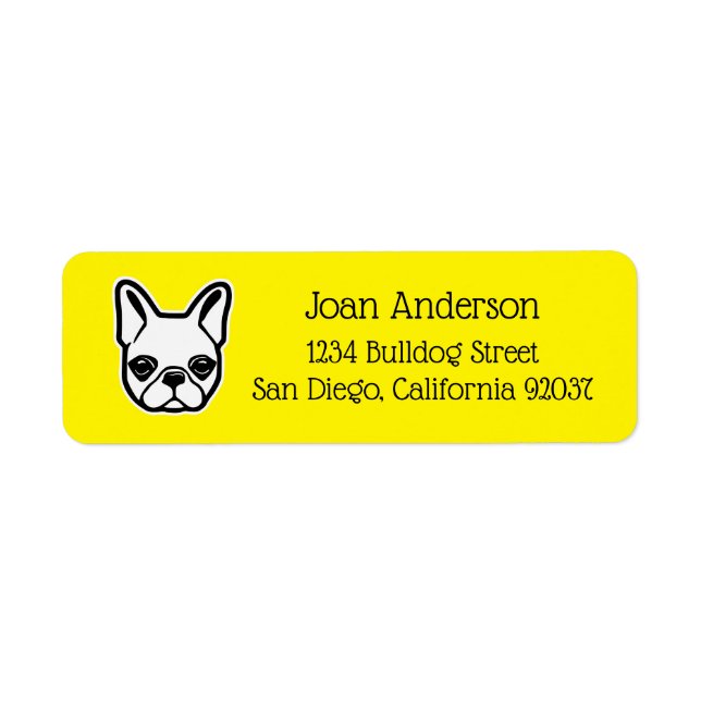 French Bulldog Label (Front)
