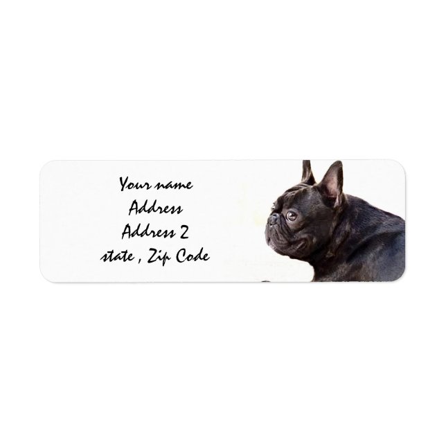 French Bulldog Label (Front)