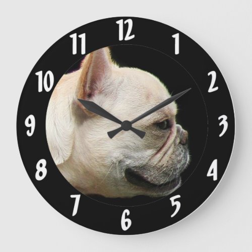 French Bulldog Large Clock