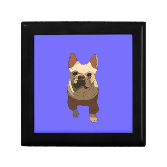 French Bulldog, Lavender Purple Gift Box (Front)
