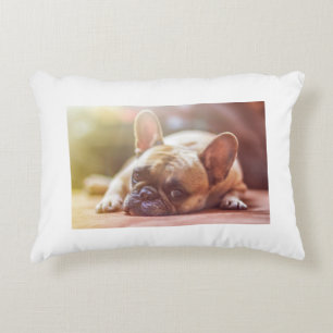 french bulldog laying accent pillow