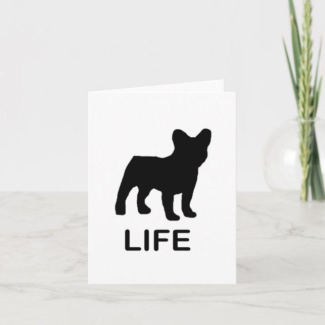 french bulldog life card (Front)
