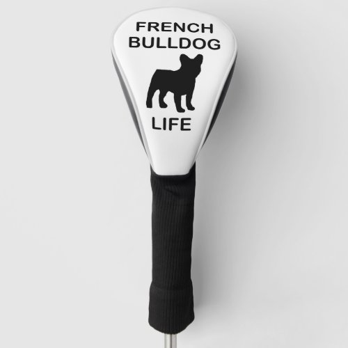 french bulldog life golf head cover