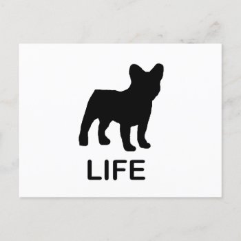 French Bulldog Life Postcard by BreakoutTees at Zazzle