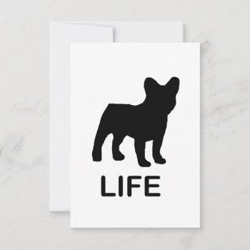 French Bulldog Life Thank You Card by BreakoutTees at Zazzle