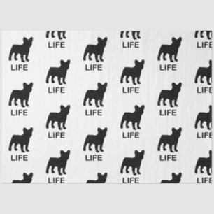 french bulldog life tissue paper